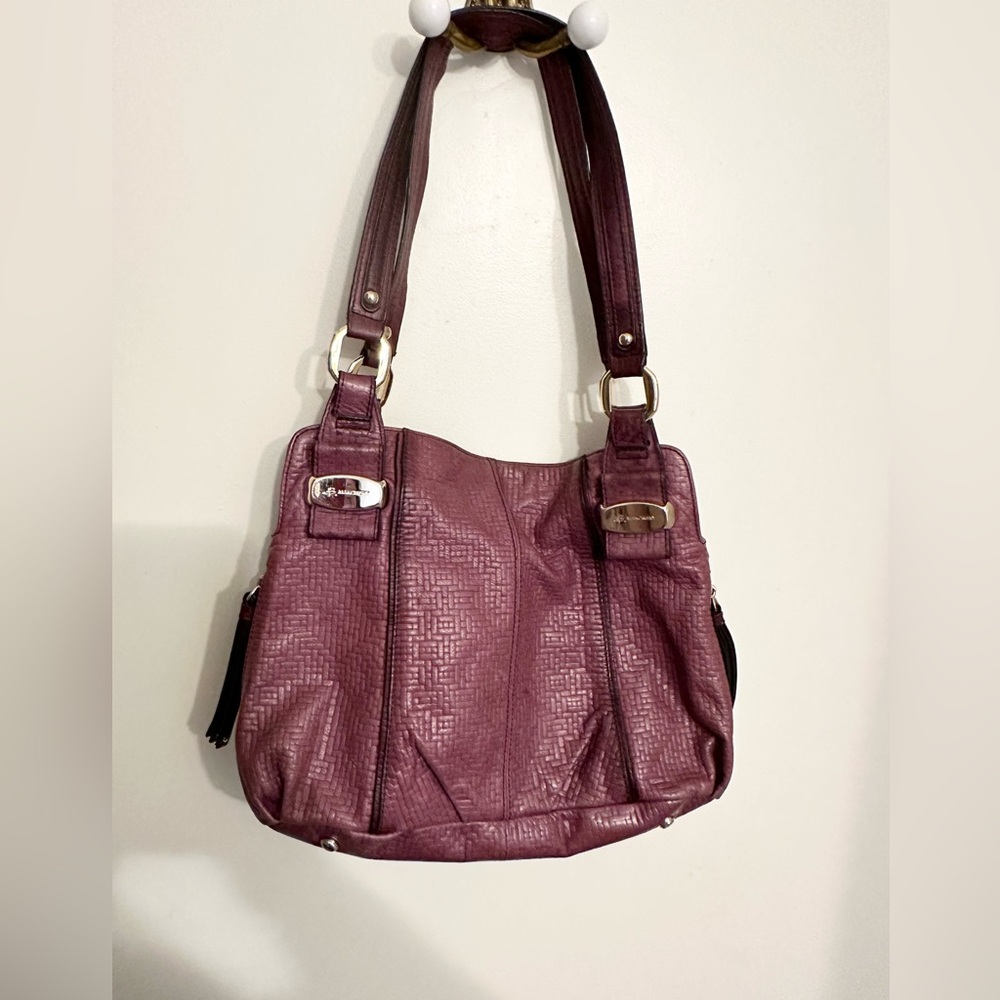 B. Makowsky Wine colored Genuine Leather bag